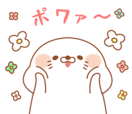Stinging tongue seal pastel sticker #11443198