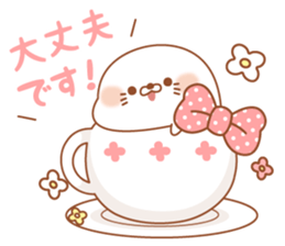 Stinging tongue seal pastel sticker #11443201