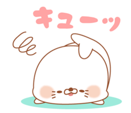 Stinging tongue seal pastel sticker #11443207