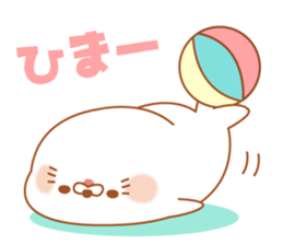 Stinging tongue seal pastel sticker #11443215