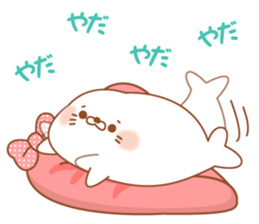 Stinging tongue seal pastel sticker #11443227