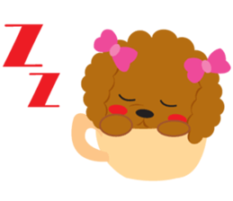 Love Toy poodle sticker #11443474