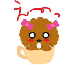 Love Toy poodle sticker #11443475