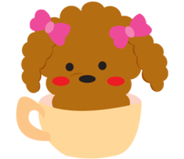 Love Toy poodle sticker #11443476