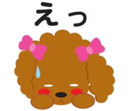 Love Toy poodle sticker #11443478