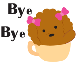 Love Toy poodle sticker #11443479