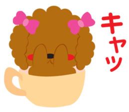 Love Toy poodle sticker #11443480