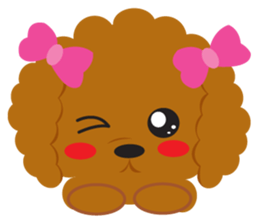 Love Toy poodle sticker #11443483
