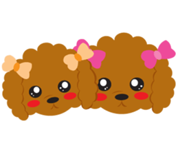 Love Toy poodle sticker #11443486