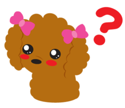 Love Toy poodle sticker #11443487