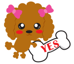 Love Toy poodle sticker #11443488