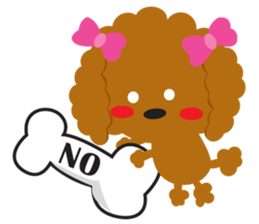 Love Toy poodle sticker #11443489