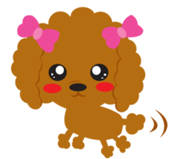 Love Toy poodle sticker #11443491