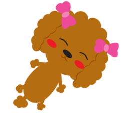 Love Toy poodle sticker #11443492