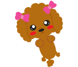 Love Toy poodle sticker #11443493