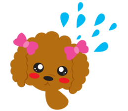 Love Toy poodle sticker #11443496