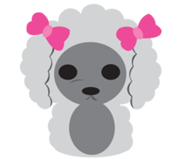Love Toy poodle sticker #11443497
