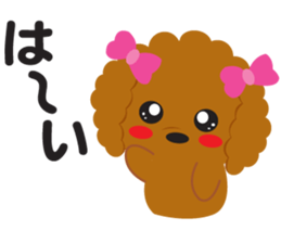 Love Toy poodle sticker #11443498
