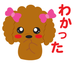 Love Toy poodle sticker #11443499