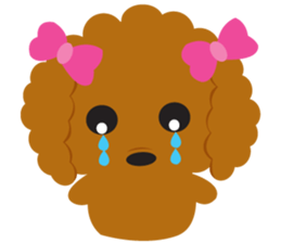 Love Toy poodle sticker #11443500