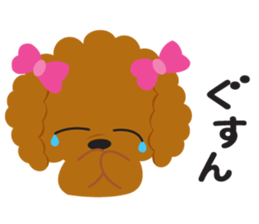 Love Toy poodle sticker #11443501