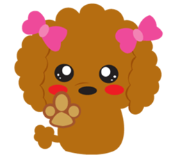Love Toy poodle sticker #11443502