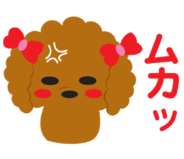 Love Toy poodle sticker #11443503