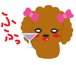 Love Toy poodle sticker #11443504