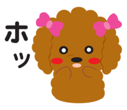 Love Toy poodle sticker #11443506