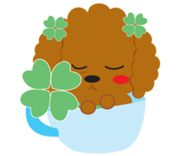 Love Toy poodle sticker #11443507