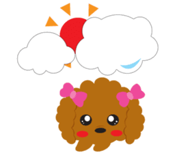 Love Toy poodle sticker #11443509