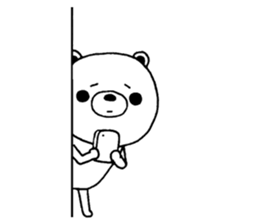 Lacking white bear2 sticker #11443912