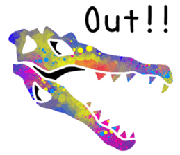 Bone of a dinosaur 3 sticker #11444156