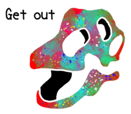 Bone of a dinosaur 3 sticker #11444161