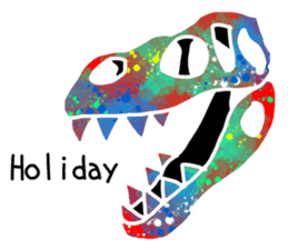 Bone of a dinosaur 3 sticker #11444172