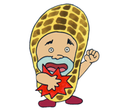 Feelings of peanut sticker #11444676