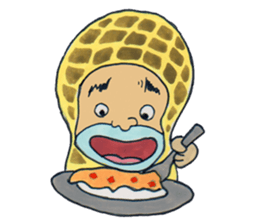 Feelings of peanut sticker #11444691