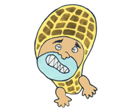 Feelings of peanut sticker #11444698