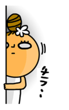 Hula girl"KABEMI"Sticker sticker #11445218