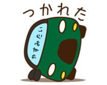 Cute Green Car 2 Japanese Ver. sticker #11446252