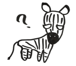 eye rolling animal sticker #11446301