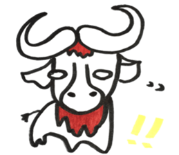 eye rolling animal sticker #11446303