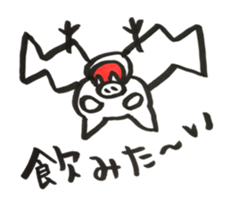 eye rolling animal sticker #11446326