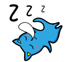 Bet blue cat sticker #11446345