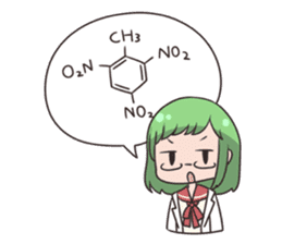 Kagaku-tan (Chemistry-chan) sticker #11448040
