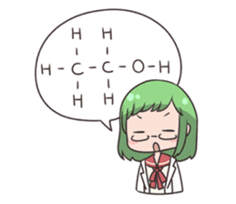 Kagaku-tan (Chemistry-chan) sticker #11448041