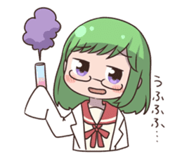 Kagaku-tan (Chemistry-chan) sticker #11448055
