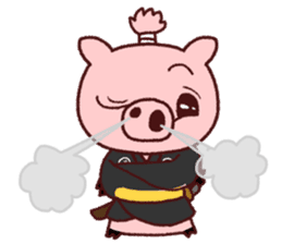 samurai alone MR.Boo sticker #11448218
