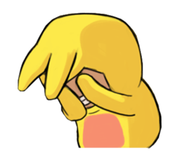 Red nosed rabbit sticker #11448898