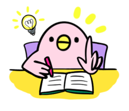 Reply of Pink Bird sticker #11449422